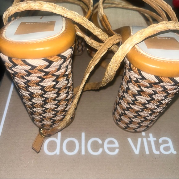 Dolce Vita Multicolor Braided Platform Heels - Picture 3 of 6
